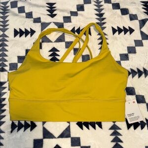 Lululemon Athletica Vibrant Yellow Sports Bra